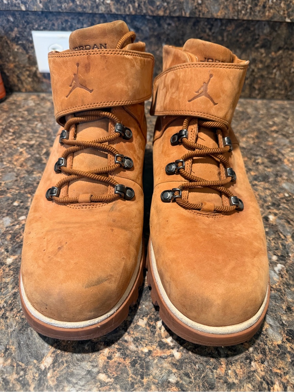Jordan Brown Suede Lace-Up Ankle Boots